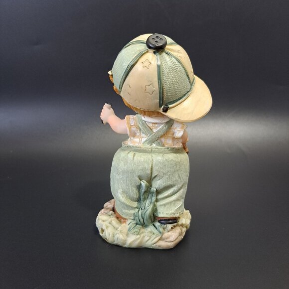 Vintage Boy Figurine By Greenbrier International Hand Painted Collectible Decor - Picture 6 of 8